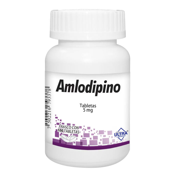 Amlodipino 5mg 100tab (Ultra)