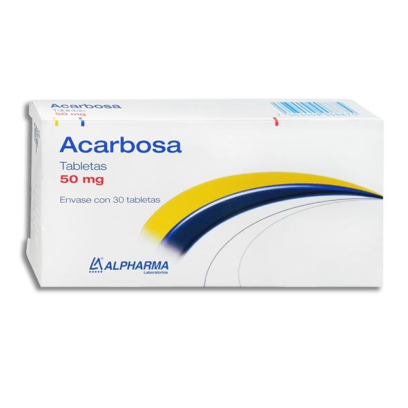 Acarbosa 50mg 30tab (Alpharma) - Farmacia Humus - Endocrinología (Diabetes)