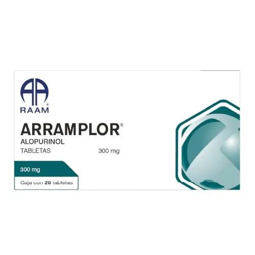 Arramplor (Alopurinol) 300mg 20tab - Farmacia Humus - Reumatología