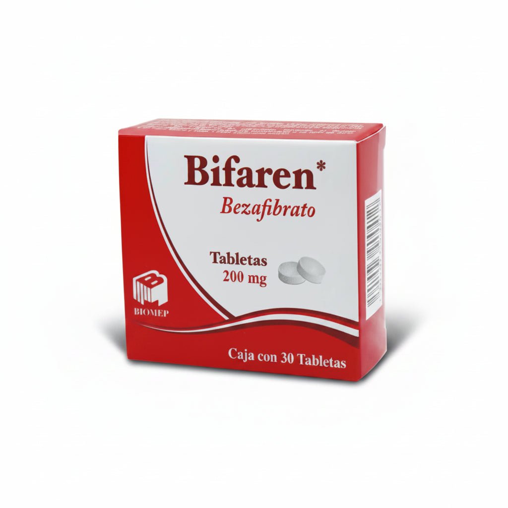 Bifaren (Bezafibrato) 200mg 30tab - Farmacia Humus - Cardiología (Corazón)