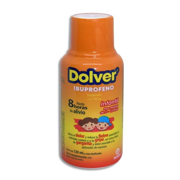 Dolver (Ibuprofeno) 2g/100ml 120ml - Farmacia Humus - Dolor y Fiebre