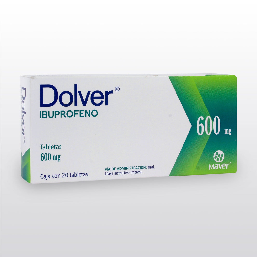 Dolver (Ibuprofeno) 600mg 10tab - Farmacia Humus - Dolor y Fiebre