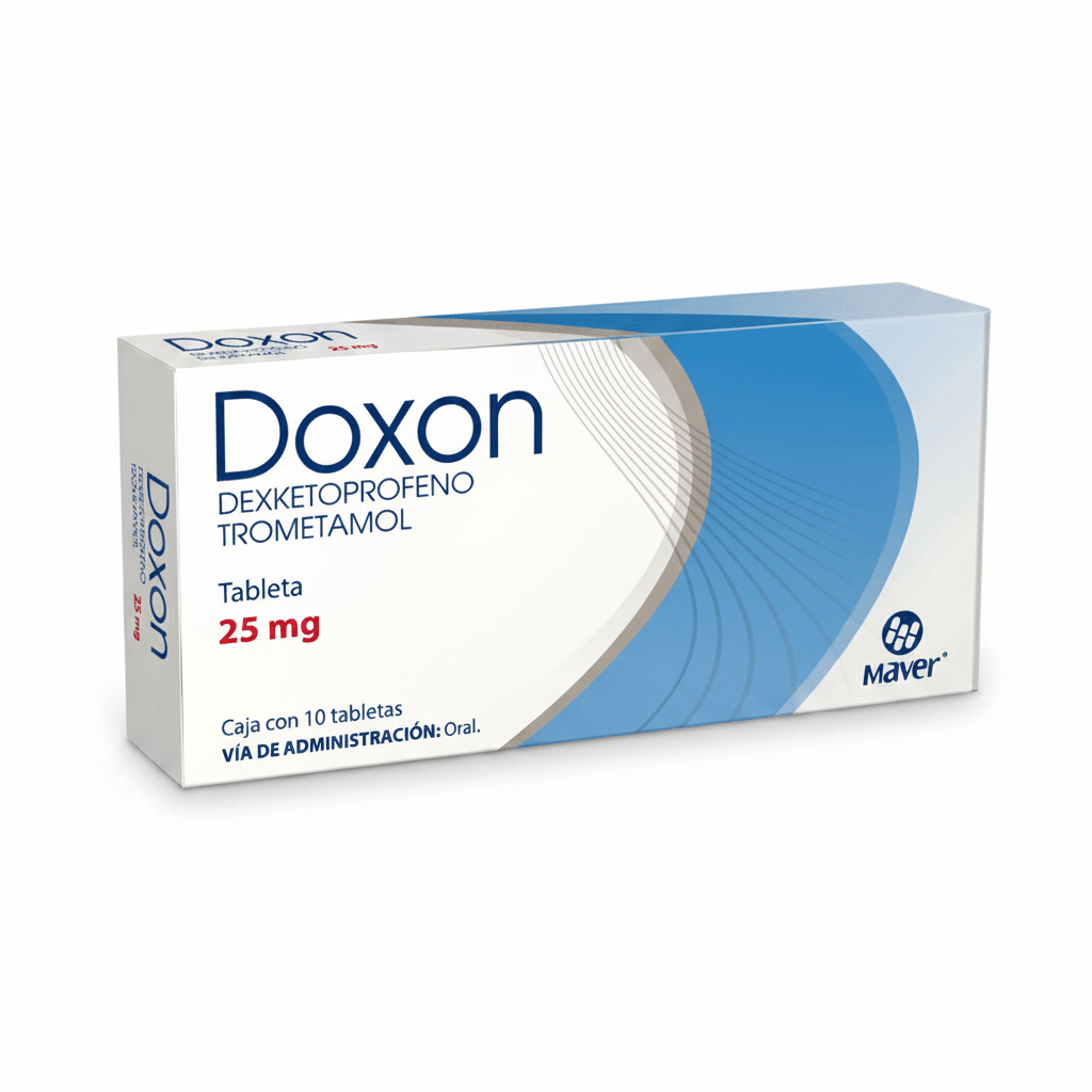 Doxon (Dexketoprofeno/Trometamol) 25mg 10tab - Farmacia Humus - Dolor y Fiebre