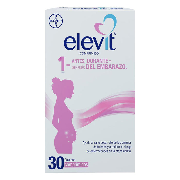 Elevit Multivitamínico para el Embarazo Comprimido 1 30tab - Farmacia Humus - Vitaminas y Suplementos