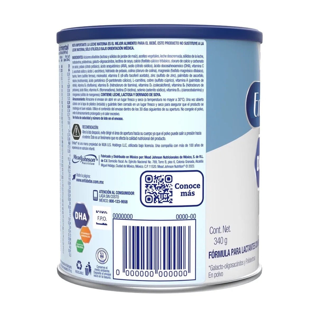 Enfalac (Fórmula infantil 0 a 12 meses) 340g - Farmacia Humus - Vitaminas y Suplementos