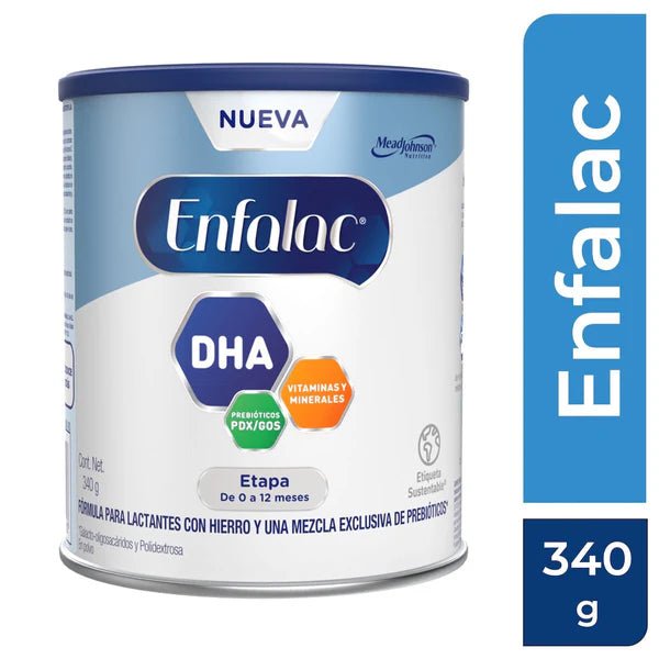 Enfalac (Fórmula infantil 0 a 12 meses) 340g - Farmacia Humus - Vitaminas y Suplementos