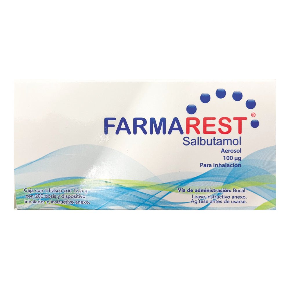 Farmarest Aerosol (Salbutamol) 100ug 1inh - Farmacia Humus - Respiratorio
