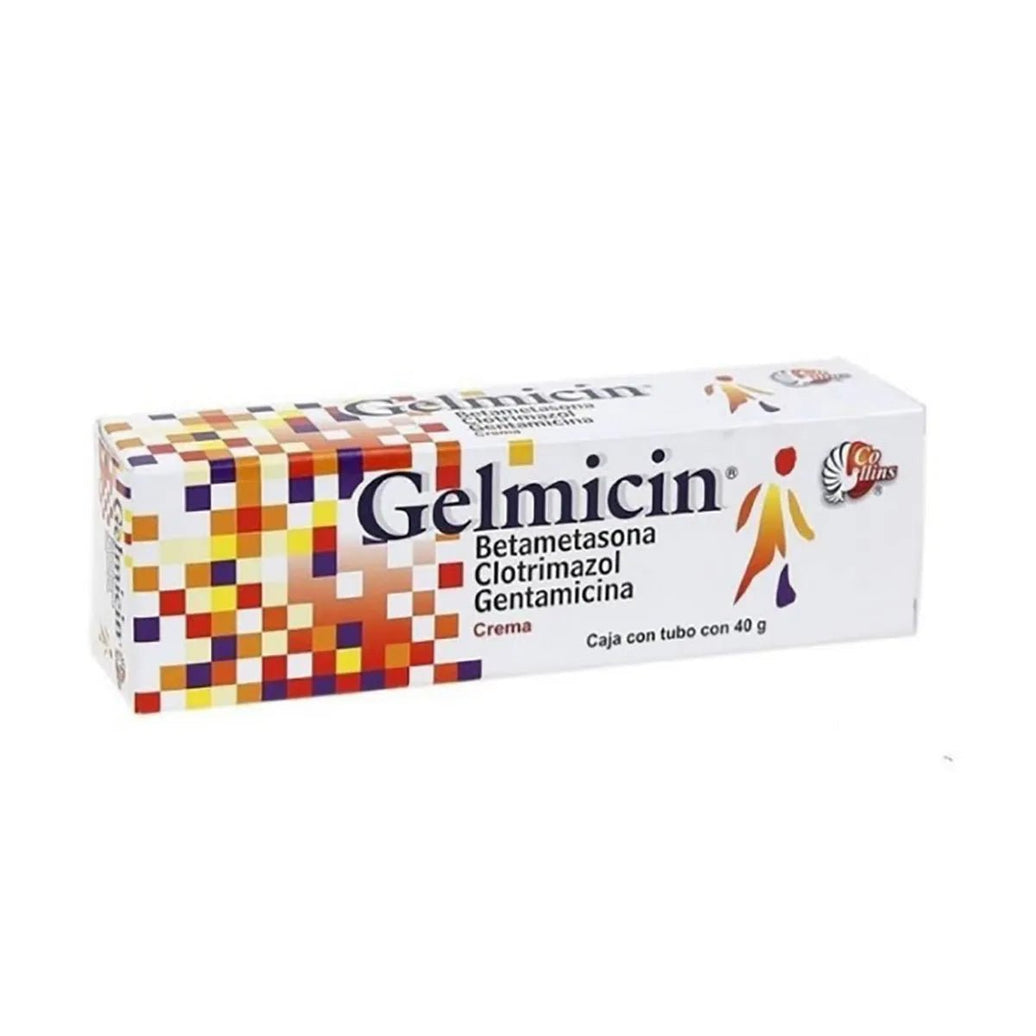 Gelmicin (Betametasona/Clotrimazol/Gentamicina) 0.5/1/0.01g 40g - Farmacia Humus - Dermatología (Piel y Uñas)