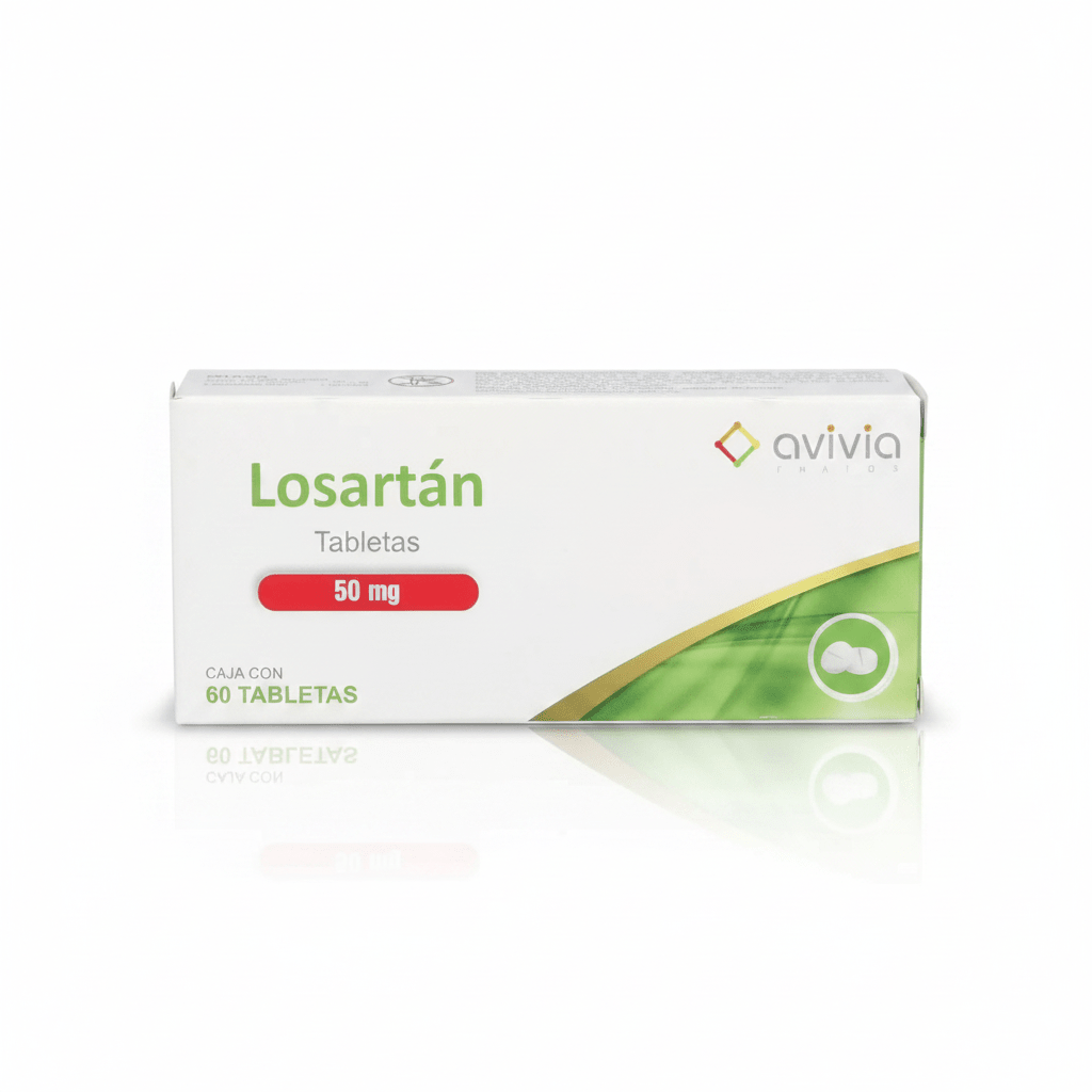 Losartan 50mg 60tab (Avivia) - Farmacia Humus - Cardiología (Corazón)