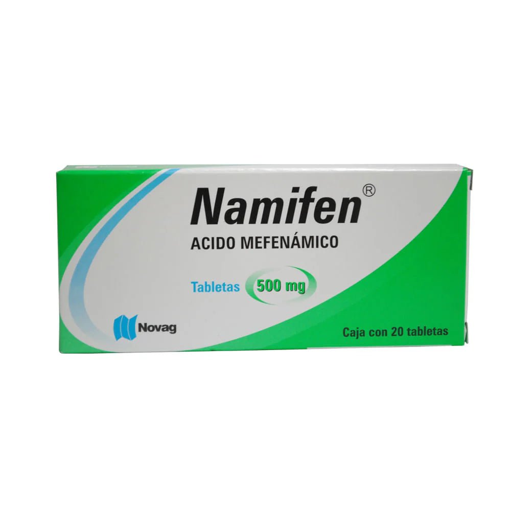 Namifen (Acido Mefenamico) 500mg 20tab - Farmacia Humus - Dolor y Fiebre