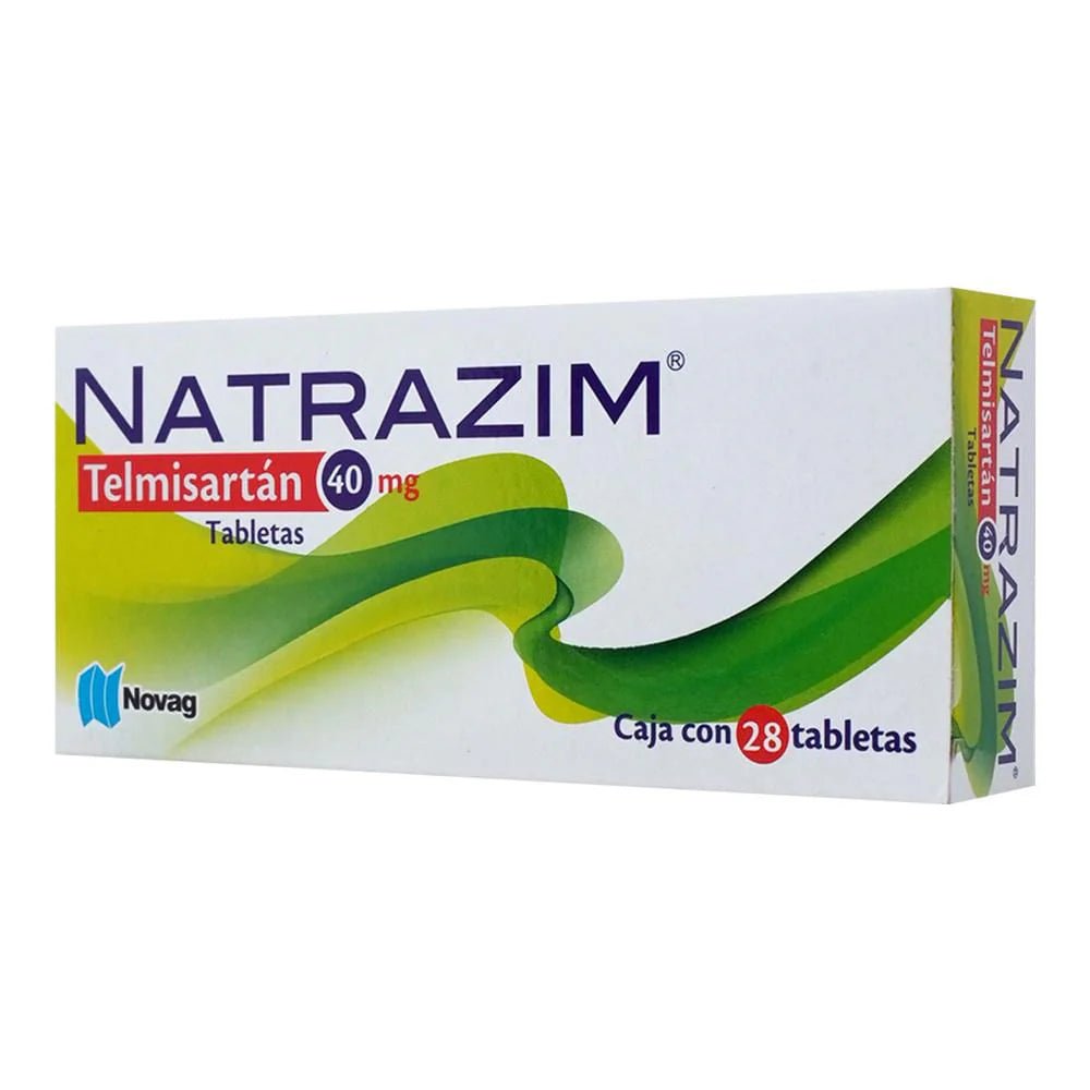 Natrazim (Telmisartan) 40mg 28tab - Farmacia Humus - Cardiología (Corazón)