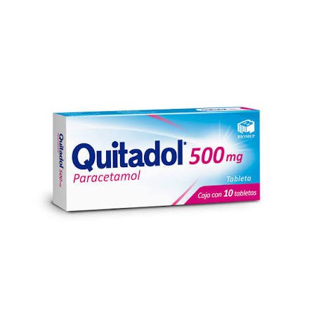 Quitadol (Paracetamol) 500mg 10tab - Farmacia Humus - Dolor y Fiebre
