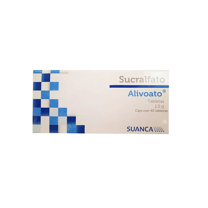 Sucralfato 1g 40tab / Alivioato (Suanca) - Farmacia Humus - Gastroenterología (Estomacal)
