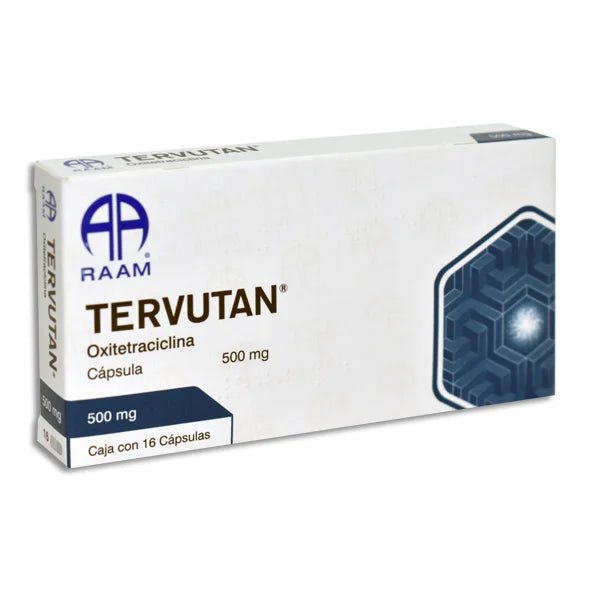Tervutan (Oxitetraciclina) 500mg 16cap - Farmacia Humus - Infectología