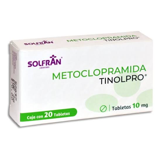 Tinolpro (Metoclopramida) 10mg 20tab - Farmacia Humus - Gastroenterología (Estomacal)