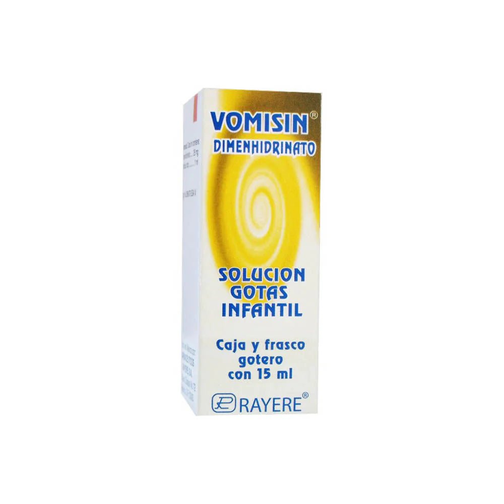 Vomisin (Dimenhidrinato) Pediatrico 25mg/ml 15ml - Farmacia Humus - Otorrinología (Oídos, Nariz y Garganta)