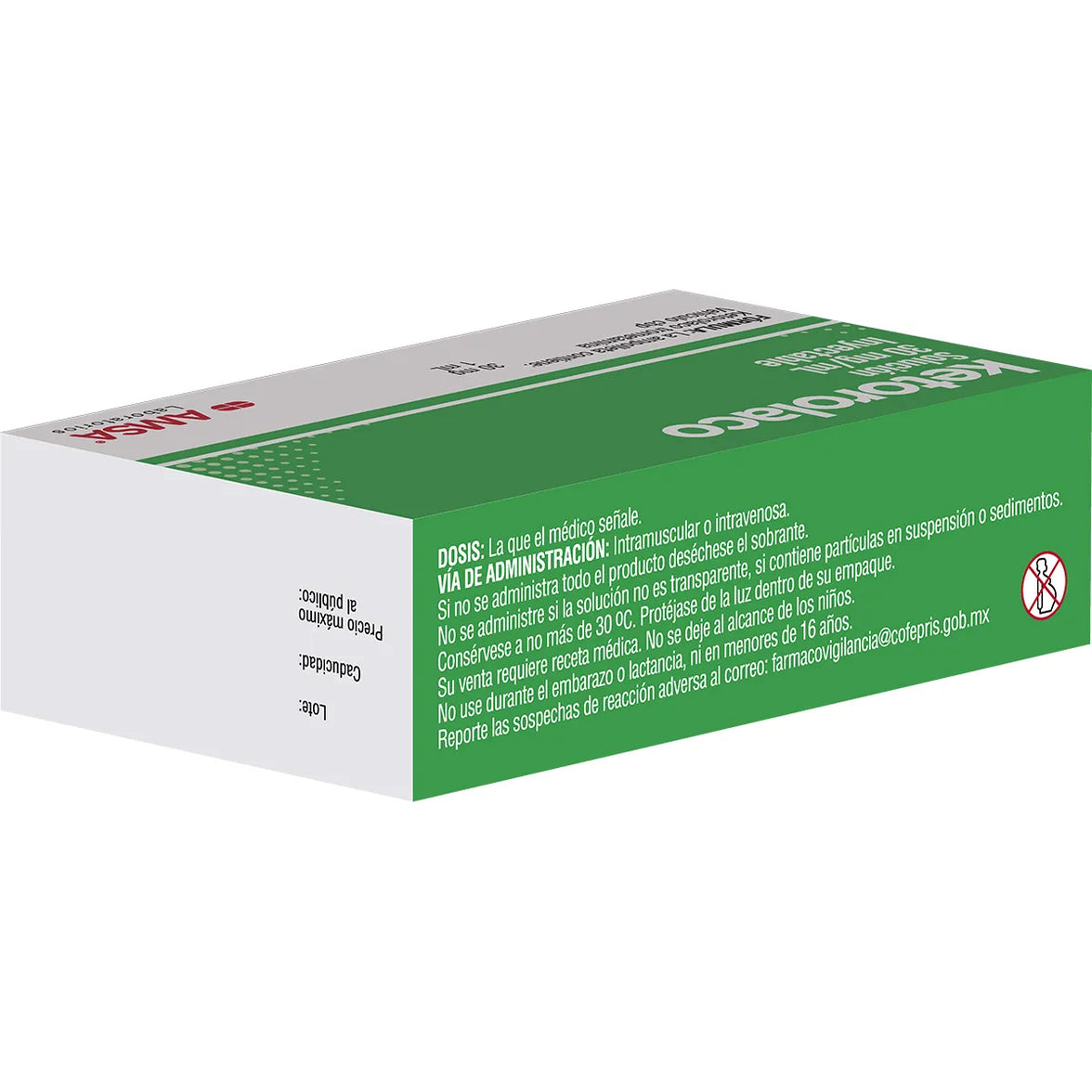 KETOROLACO Sol. Iny. c/3 AMPTAS. 30 MG/1 ML. (Amsa)