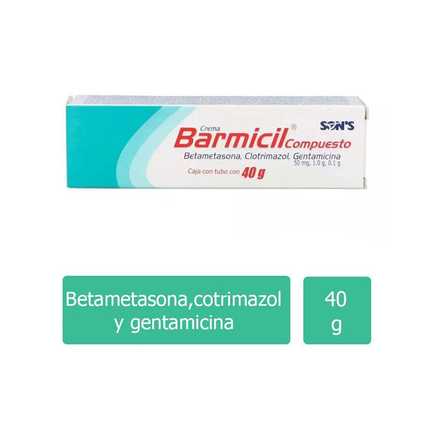 Barmicil Compuesto  (Betametasona/Clotrimazol/Gentamicina) 0.5/1/0.01g 40g