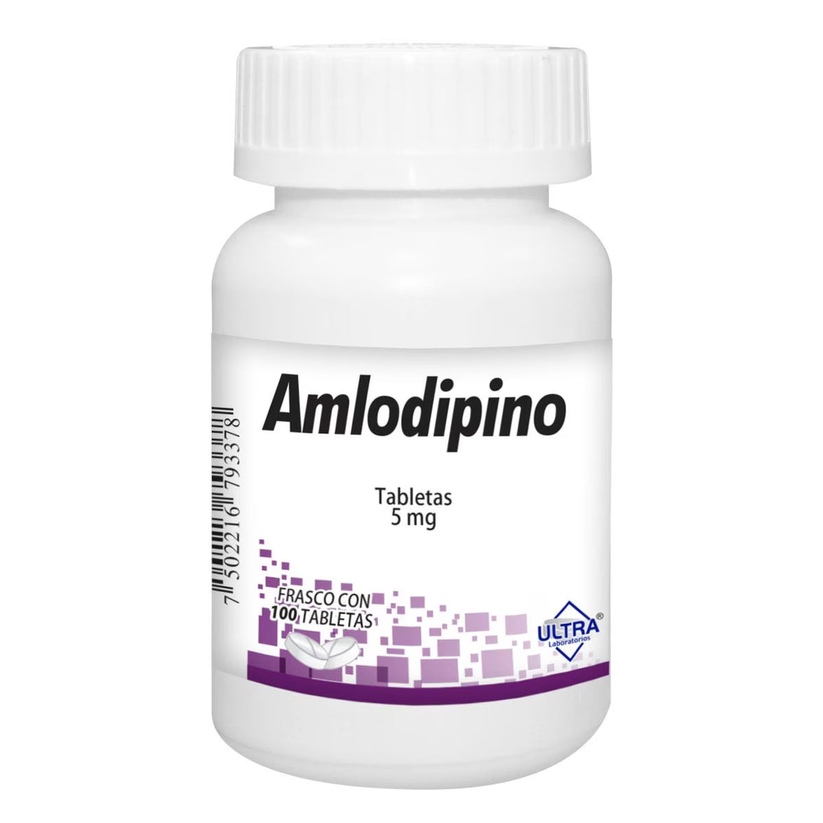 Amlodipino 5mg 100tab (Ultra)