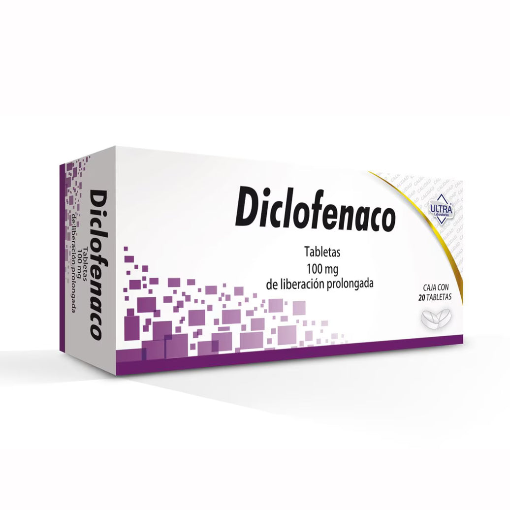 Diclofenaco 100mg 20tab (Ultra)