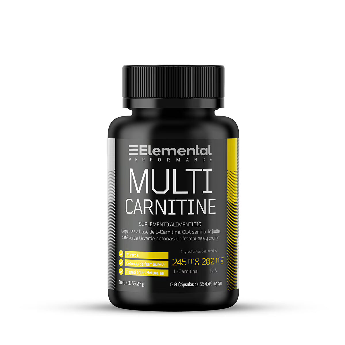 Multi Carnitine Elemental Performance - 2 Frascos 60 Cápsulas - Suplemento alimenticio