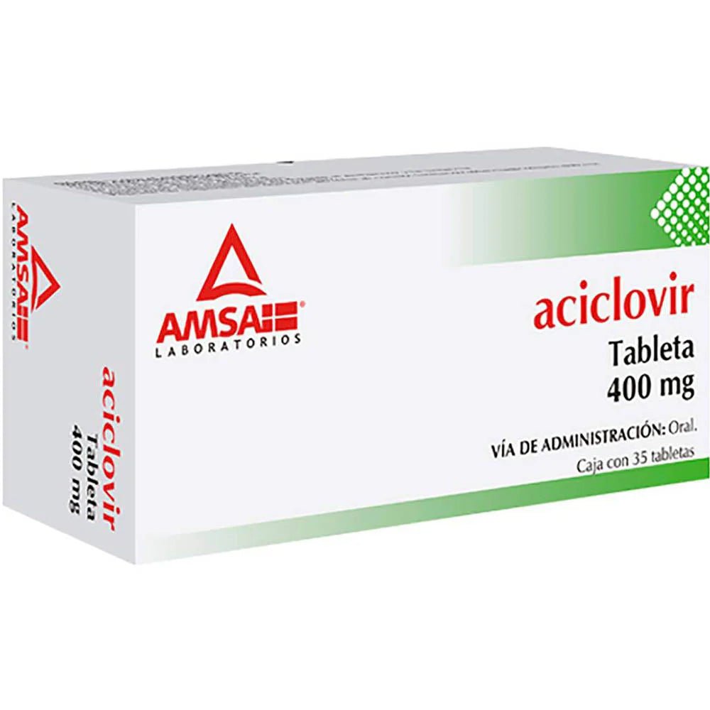 Aciclovir 400mg 35tab (AMSA) - Farmacia Humus - Infectología