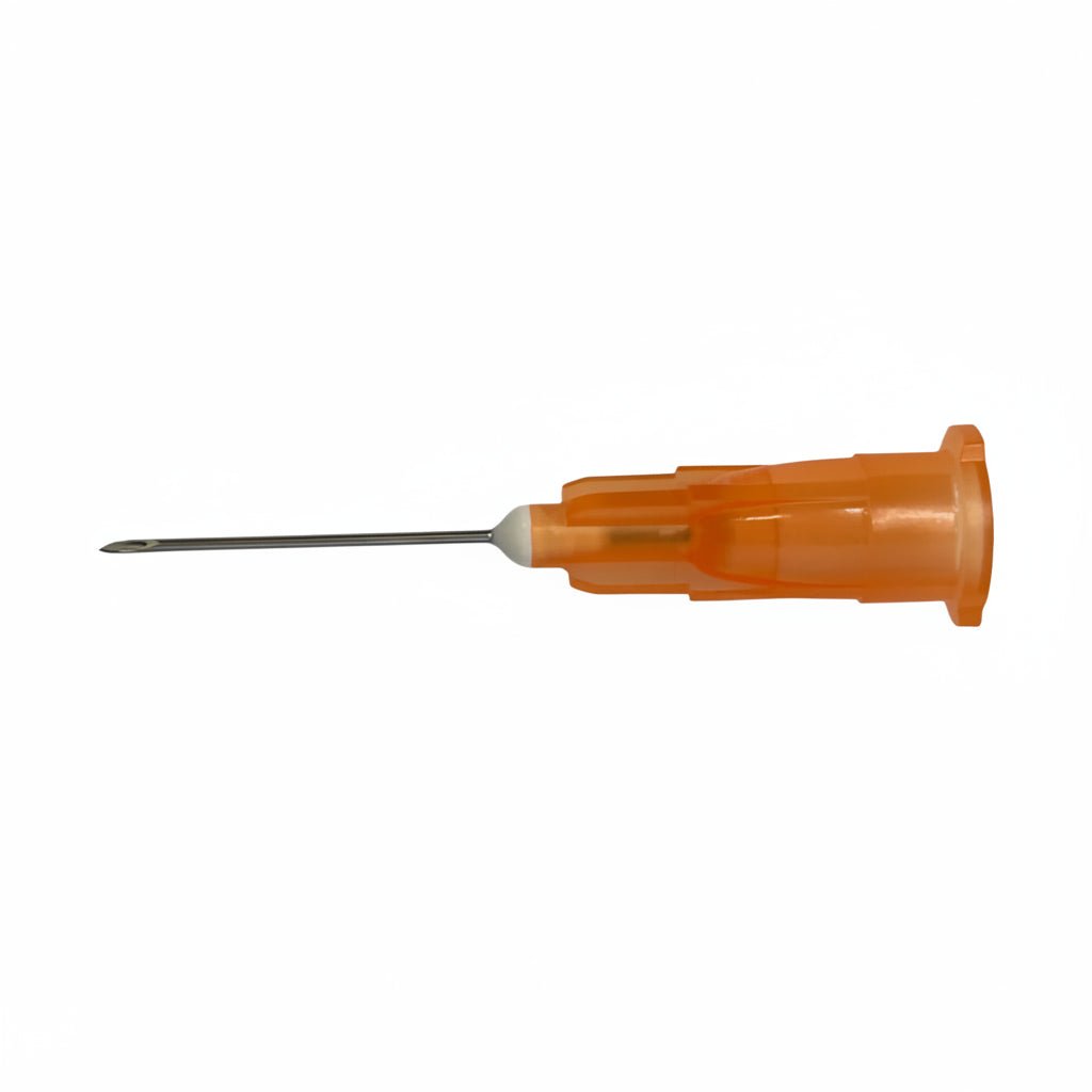 Aguja Naranja Hipodermica 25G (SensiMedical) - Farmacia Humus - Botiquín