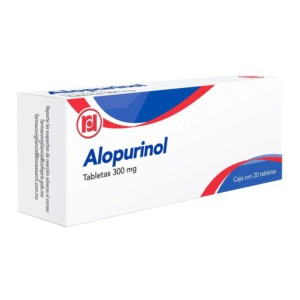 Alopurinol 300mg 20tab (Randall) - Farmacia Humus - Reumatología
