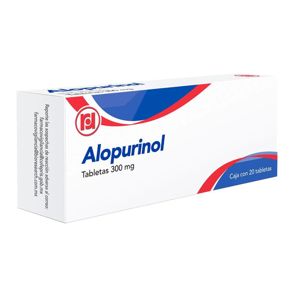 Alopurinol 300mg 20tab (Randall) - Farmacia Humus - Reumatología