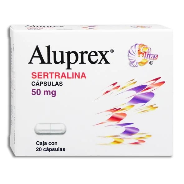 Aluprex (Sertralina) 50mg 20tab - Farmacia Humus - Psiquiatría