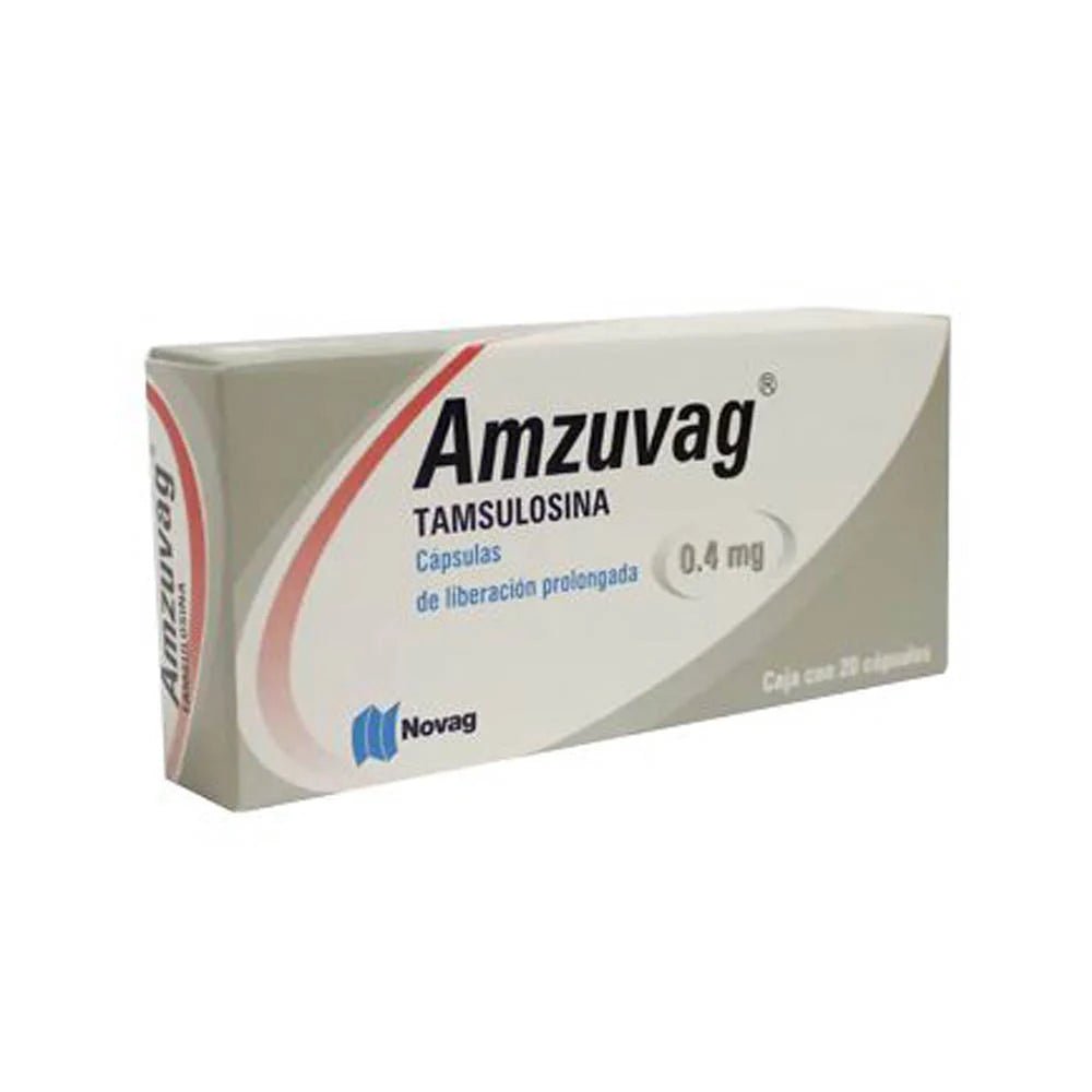Amzuvag (Tamsulosina) 0.4mg 20cap - Farmacia Humus - Urología