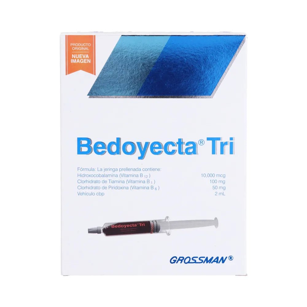 Bedoyecta Tri (Vitamina B) 3mg 5jeringas - Farmacia Humus - Vitaminas y Suplementos