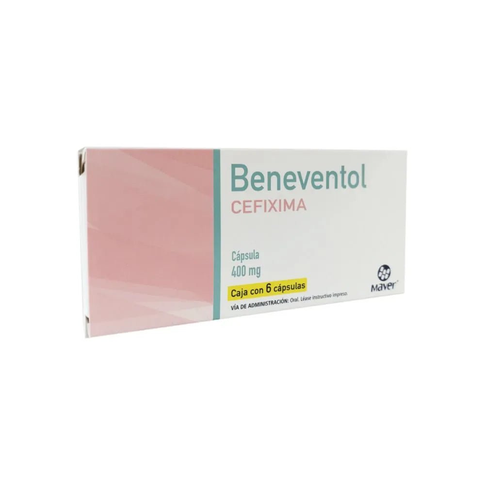 Beneventol (Cefixima) 400mg 6cap - Farmacia Humus - Infectología