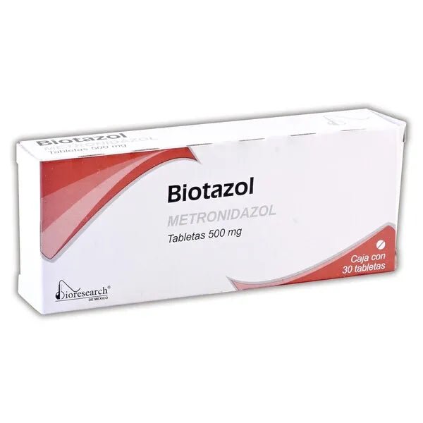 Biotazol (Metronidazol) 500mg 30tab - Farmacia Humus - Gastroenterología (Estomacal)