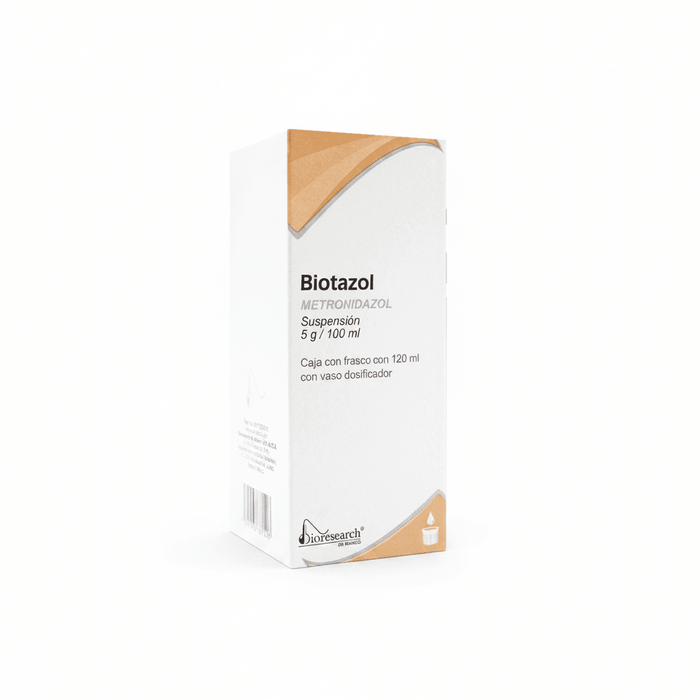 Biotazol (Metronidazol) 5g/100ml 120ml - Farmacia Humus - Gastroenterología (Estomacal)