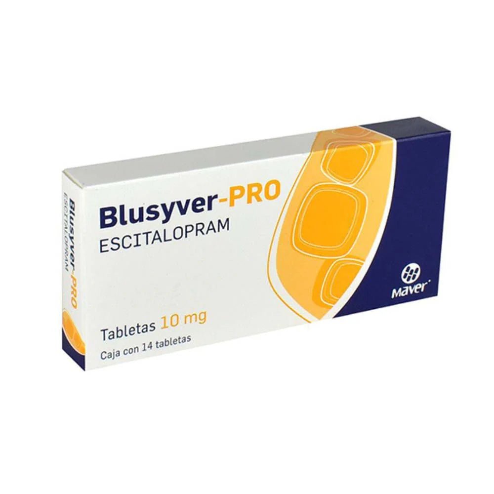 Blusyver Pro (Escitalopram) 10mg 14tab - Farmacia Humus - Psiquiatría