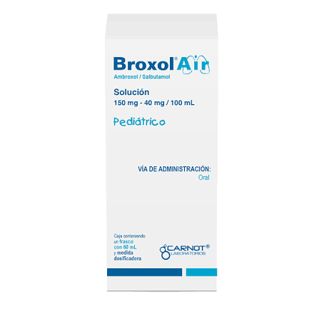 BroxolAir (Ambroxol/Salbutamol) 150-40mg/100ml 60ml - Farmacia Humus - Respiratorio