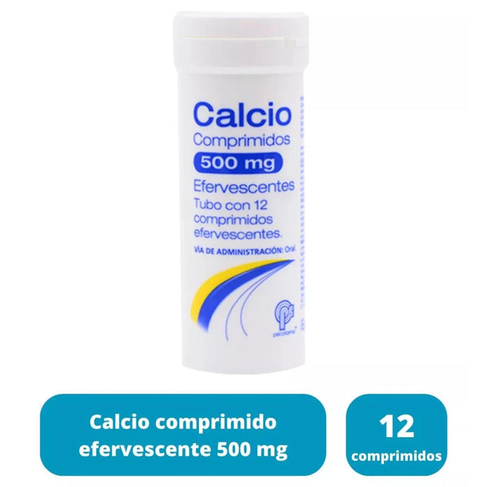 Calcio Efervescente 500mg 12comp (Psicofarma) - Farmacia Humus - Vitaminas y Suplementos