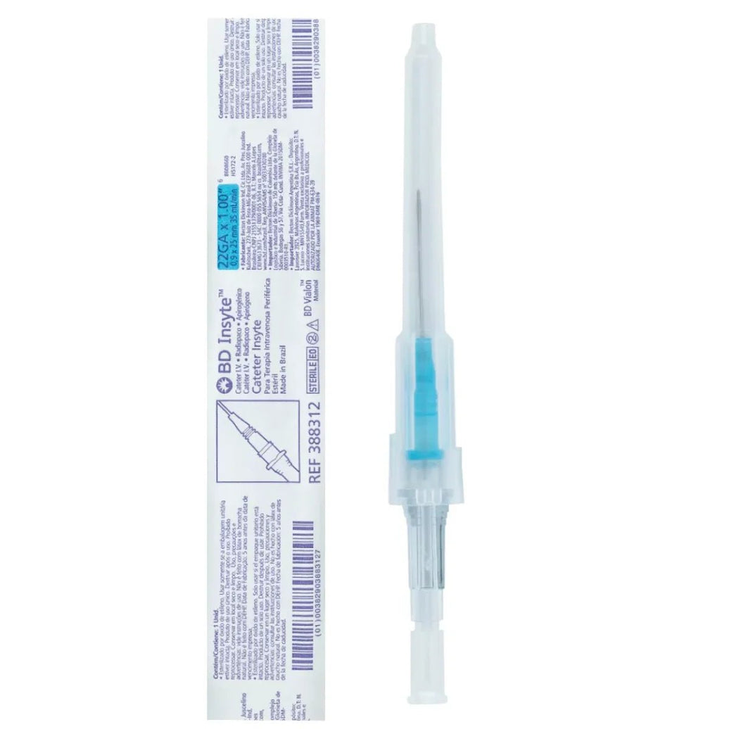 Cateter IV 22G Azul (Ambiderm) - Farmacia Humus - Botiquín