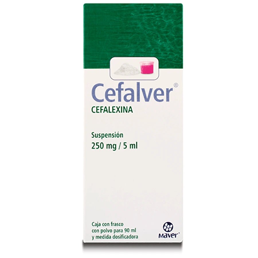 Cefalver (Cefalexina) 250mg/5ml 90ml - Farmacia Humus - Infectología