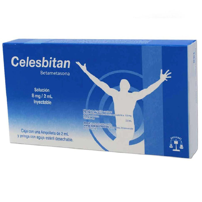 Celesbitan (Betametasona) 8mg/2ml Inyectable 1amp - Farmacia Humus - Alergología (Alergias)