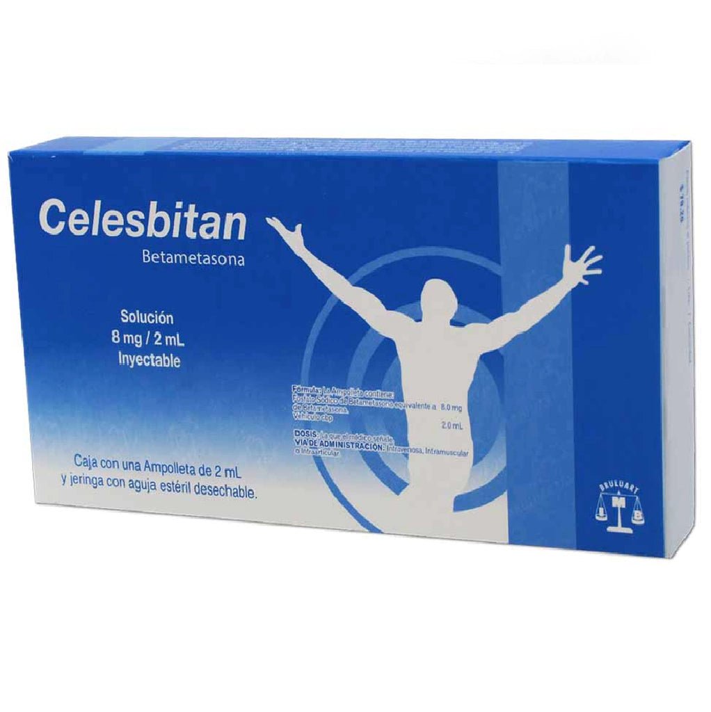 Celesbitan (Betametasona) 8mg/2ml Inyectable 1amp - Farmacia Humus - Alergología (Alergias)