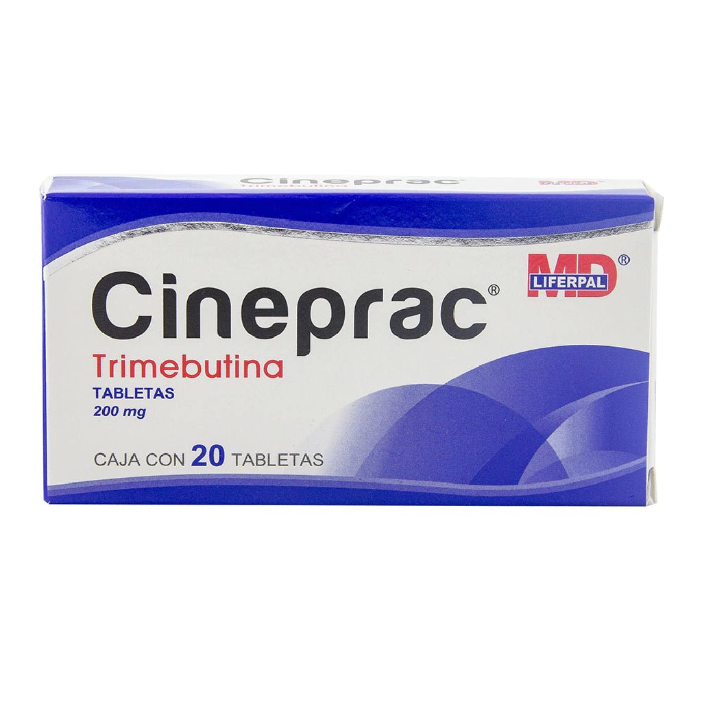 Cineprac (Trimebutina) 200mg 20tab - Farmacia Humus - Gastroenterología (Estomacal)