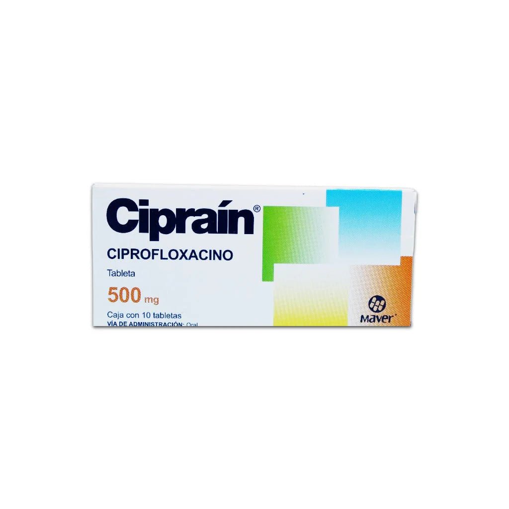 Ciprain (Ciprofloxacino) 500mg 10tab - Farmacia Humus - Infectología