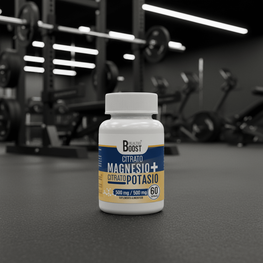 Citrato de Magnesio/Citrato de Potasio 500-500mg 60cap (Healthy Boost) - Farmacia Humus - Vitaminas y Suplementos