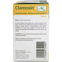 Clamoxín 12H (Amoxicilina/Ác. Clavulánico) 500-125mg 10tab - Farmacia Humus - Infectología