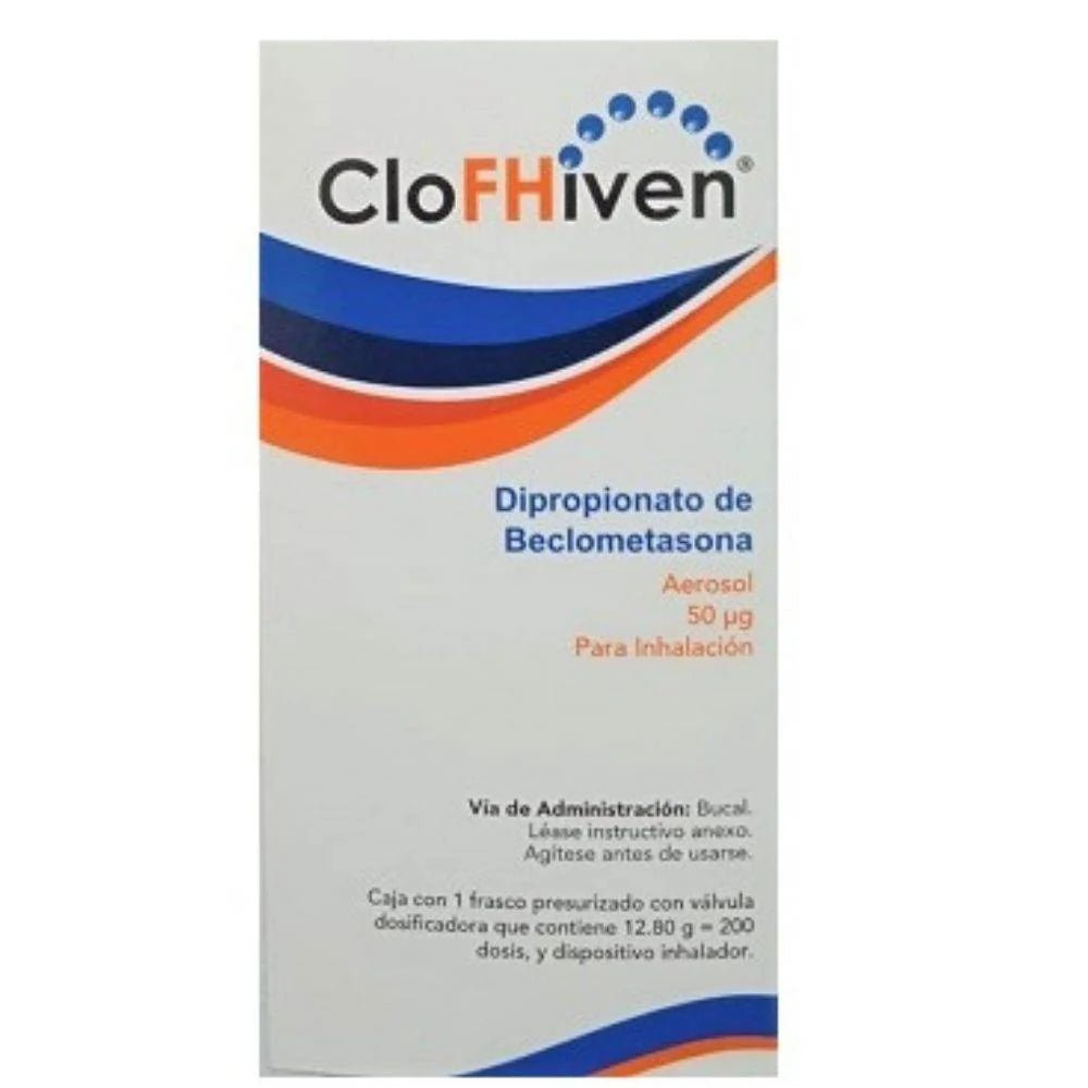 Clofhiven (Dipropionato de beclometasona) 50ug 1inh - Farmacia Humus - Respiratorio