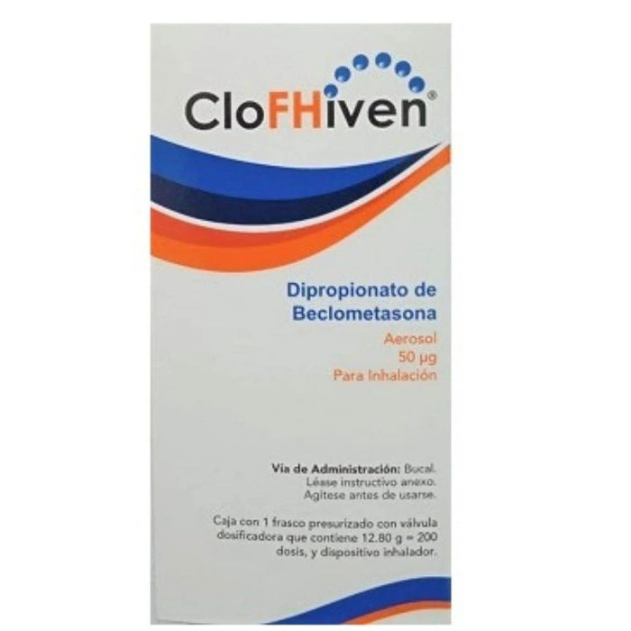 Clofhiven (Dipropionato de beclometasona) 50ug 1inh - Farmacia Humus - Respiratorio