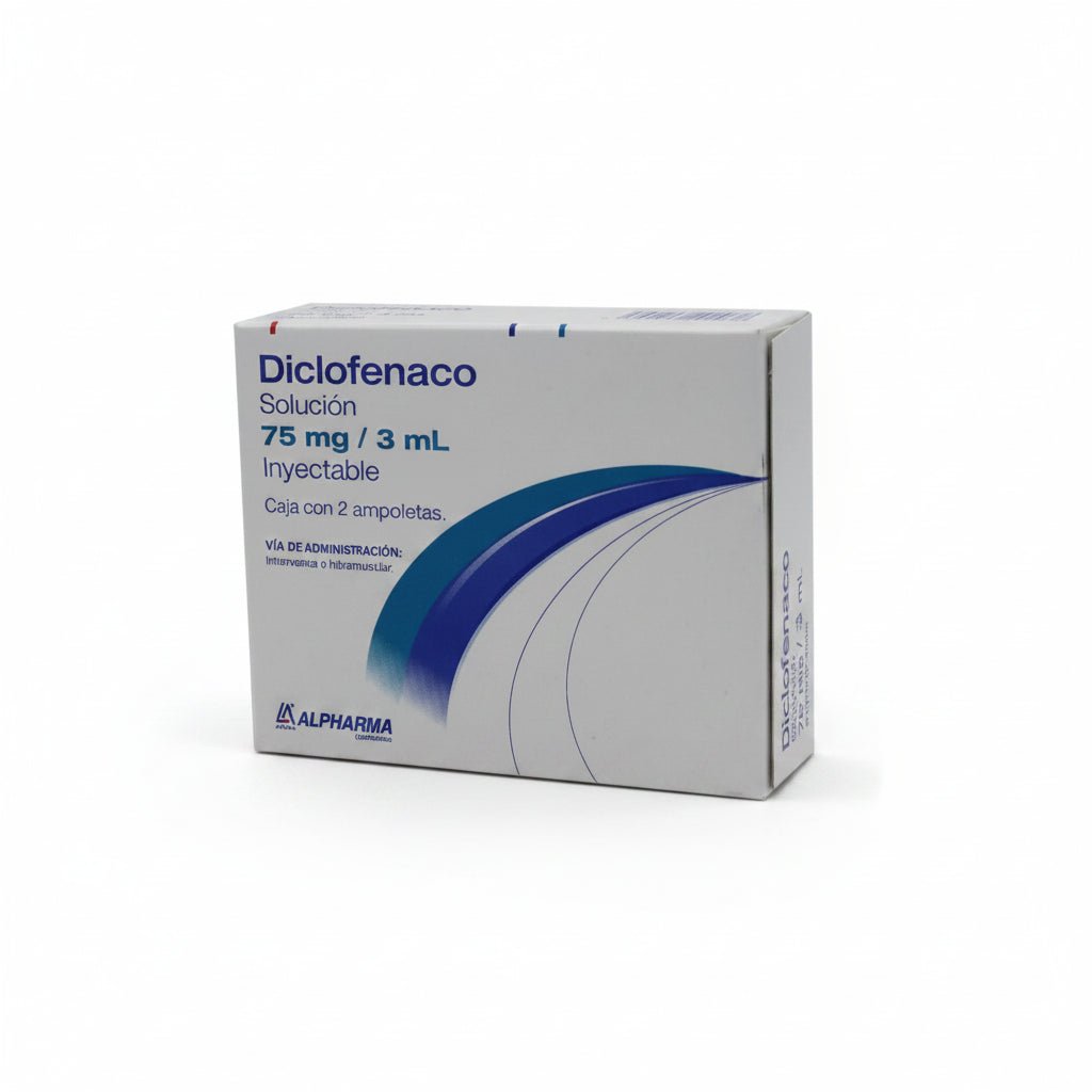 DICLOFENACO (Alpharma) Sol. Iny. c/2 AMPTAS. 75 MG/3 ML. - Farmacia Humus - Dolor y Fiebre