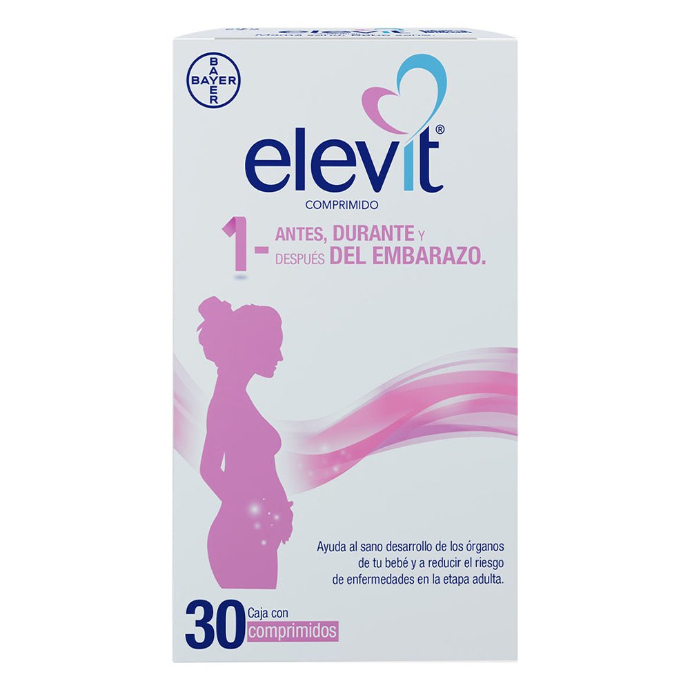 Elevit Multivitamínico para el Embarazo Comprimido 1 30tab - Farmacia Humus - Vitaminas y Suplementos
